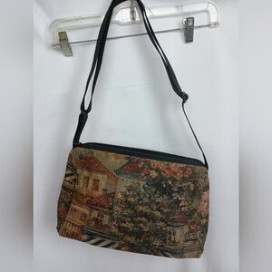 DANNY K Of Beverly Hills CA Artsy Old Money Tapestry Vintage Shoulder Bag